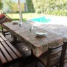 Mantel Impermeable arabescos verde seco
