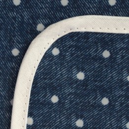 Mantel Impermeable lunares azul y blanco