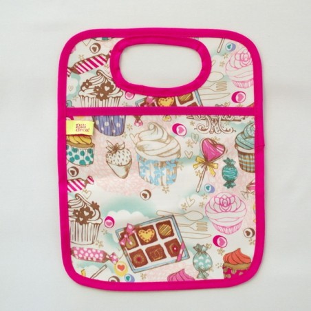 Bolsita para el auto cupcakes rosa