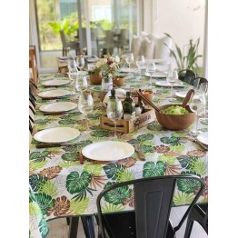 Mantel Impermeable Hojas Modernas