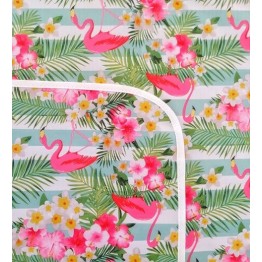 Mantel impermeable flamencos