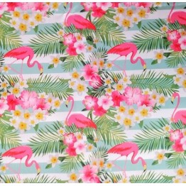 Mantel impermeable flamencos