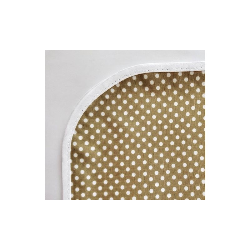 Mantel impermeable lunares pardo Mantel impermeable lunares pardo