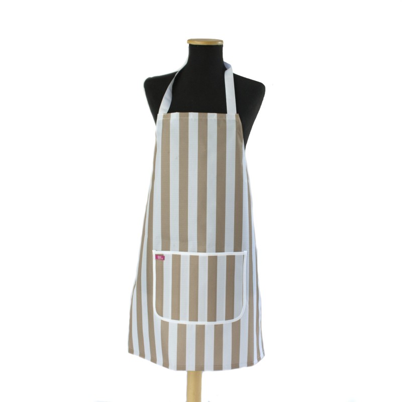 Delantal rayas beige Delantal rayas beige