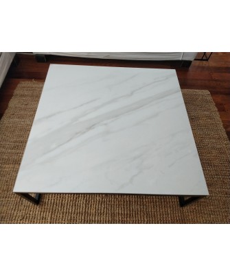 Mesa ratona cuadrada - Carrara - negra