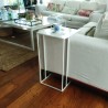 Mesa arrime C esbelta blanca 30x40