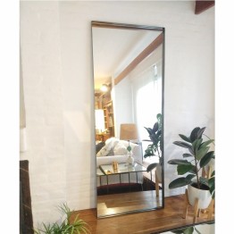 espejo rectangular 180x70 gris grafito