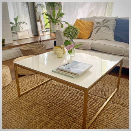 Mesa ratona - Carrara oro - 84x84