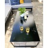 Mesa ratona de acero negra