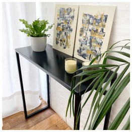 Mesa consola de hierro