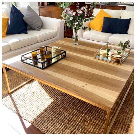 Mesa ratona cuadrada - Petiribí - oro