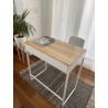 Escritorio pequño con tapa madera
