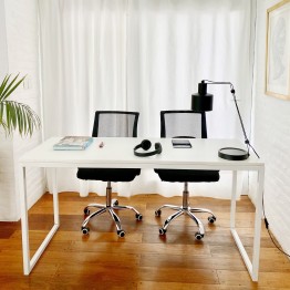 Escritorio simple blanco