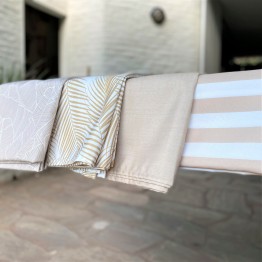 Mantel antimanchas beige