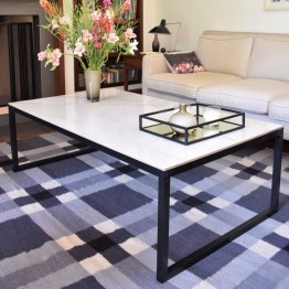 Mesa ratona - Carrara - negra - 140x80