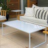 Mesa ratona de acero blanca