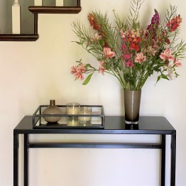Mesa consola de hierro