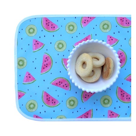Individuales impermeables sandias y kiwis