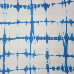 Mantel antimanchas batik azul y blanco