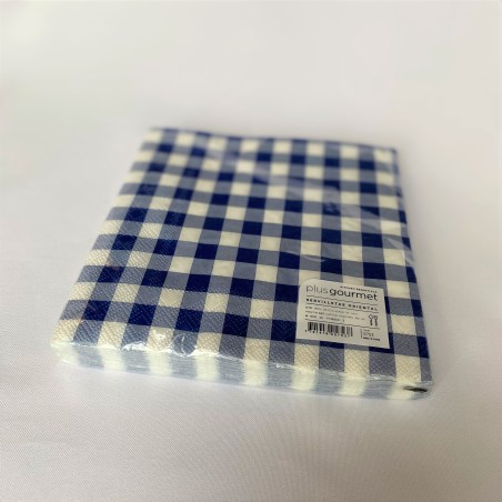 Servilletas de papel escoces azul