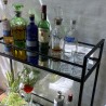 Pilideco.Bar dorado con espejo