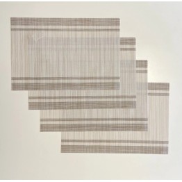Individual PVC beige raya blanca | Pili Deco