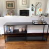 Pilideco.Mesa consola con estante