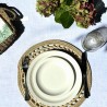 Pili Deco.Mantel antimanchas Blanco lino Liso
