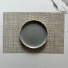 Pilideco.individuales beige raya negra