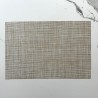 Pilideco.individuales beige raya negra