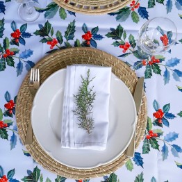 Pili Deco.Mantel antimanchas navidad