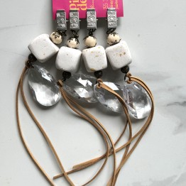Set x4 pesas mantel cerámica cubos | Pili Deco