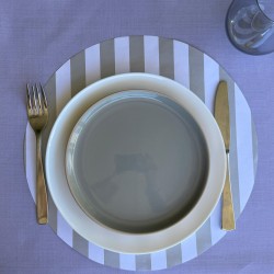 Pilideco.Individual papel grey stripes
