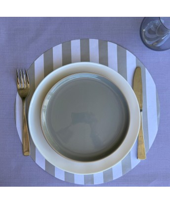 Pilideco.Individual papel grey stripes