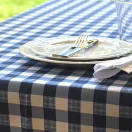 Mantel impermeable escoces azul | Pili Deco