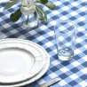 Pili Deco.Mantel impermeable Escoces Azul