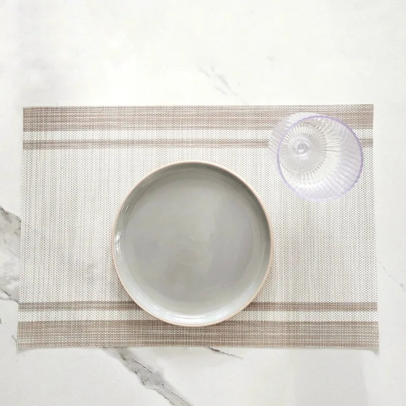 Pilideco.individuales beige raya blanca Pilideco.individuales beige raya blanca