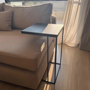 Mesa arrime vetas negra | Pili Deco