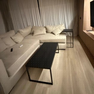 Mesa arrime vetas negra | Pili Deco