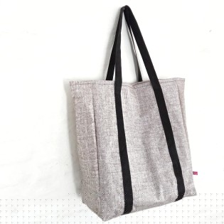 Bolso Super lino con negro | Pili Deco