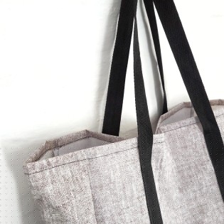 Bolso Super lino con negro | Pili Deco