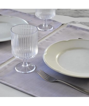 Individuales antimanchas gris liso