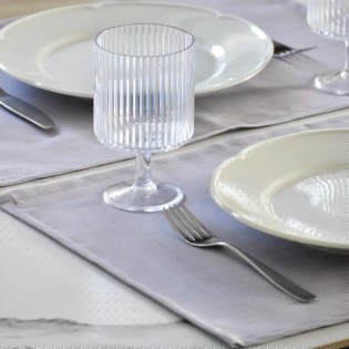 Individual antimanchas gris liso | Pili Deco