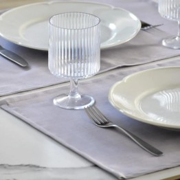 Individual antimanchas gris liso | Pili Deco