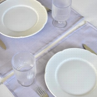 Individual antimanchas gris liso | Pili Deco