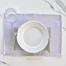 Individual antimanchas gris liso | Pili Deco