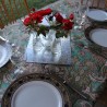 Mantel Impermeable arabescos verde seco