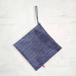 Neceser cuadrado azul jean | Pili Deco