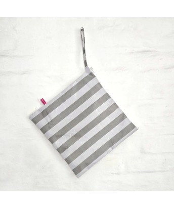 Neceser cuadrado raya verde | Pili Deco