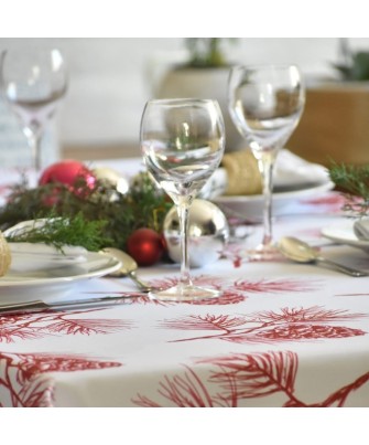 Pili Deco.Mantel antimanchas jardines agua